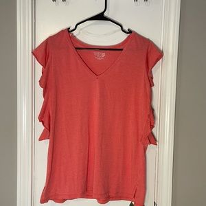 Time & Tru ruffle Tank top